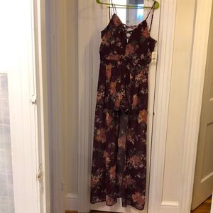Floral high low dress